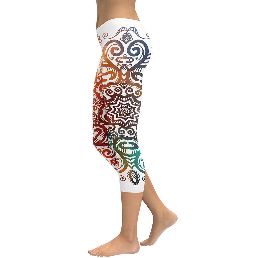 Floral Ornament Capris
