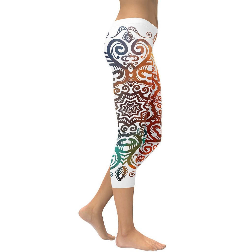Floral Ornament Capris