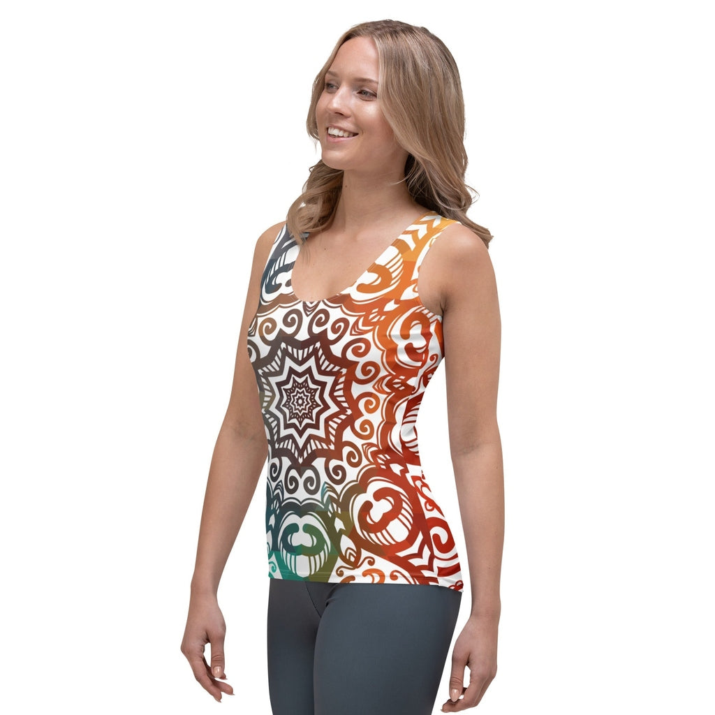 Floral Ornament Tank Top