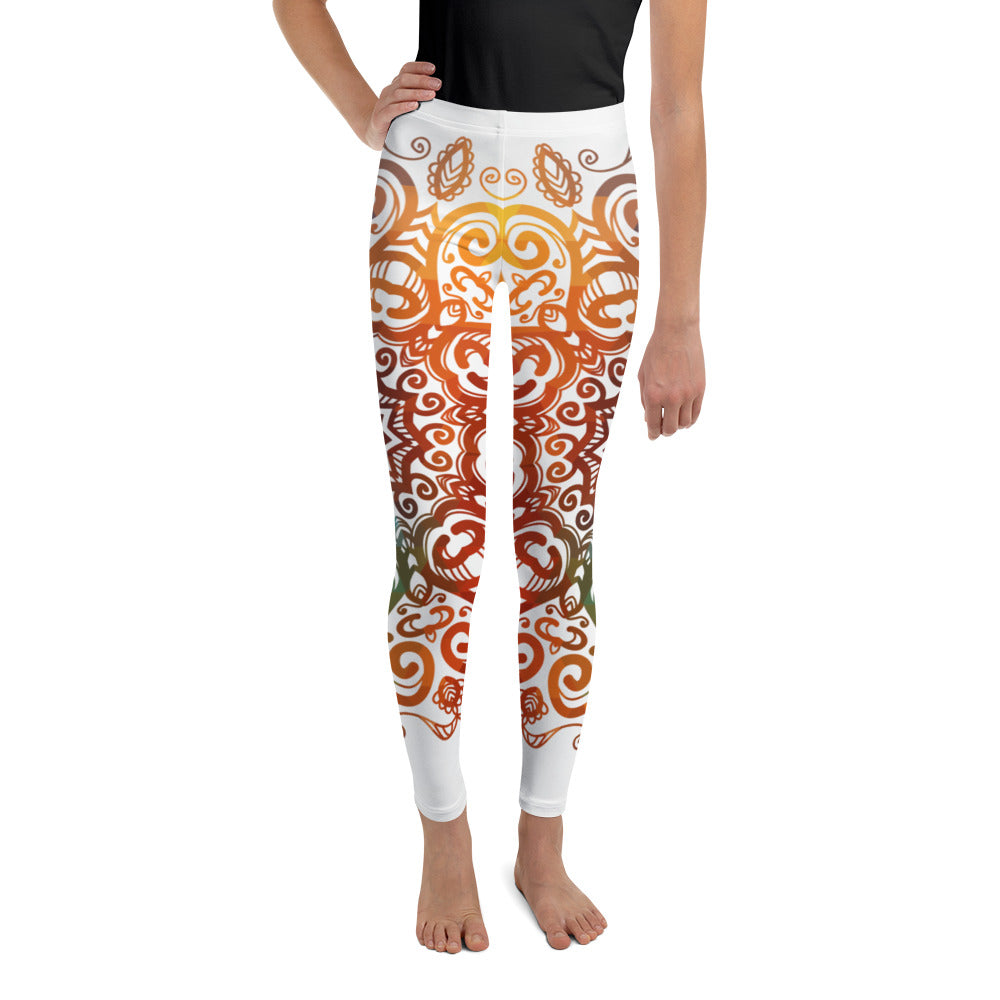 Floral Ornament Youth Leggings
