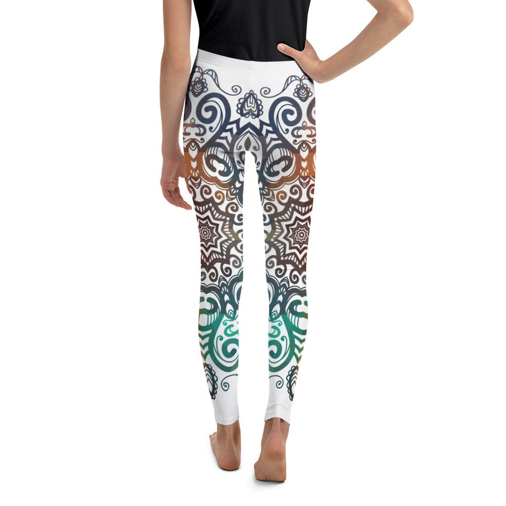 Floral Ornament Youth Leggings
