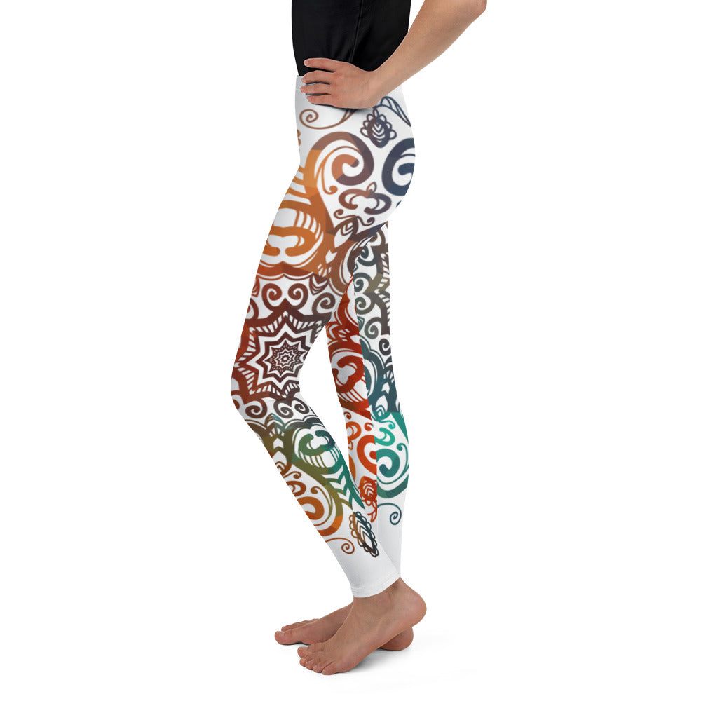 Floral Ornament Youth Leggings