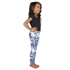 Floral Porcelain Cats Kid's Leggings