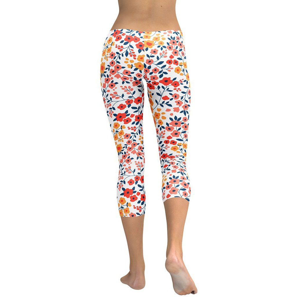 Floral Warmth Capris