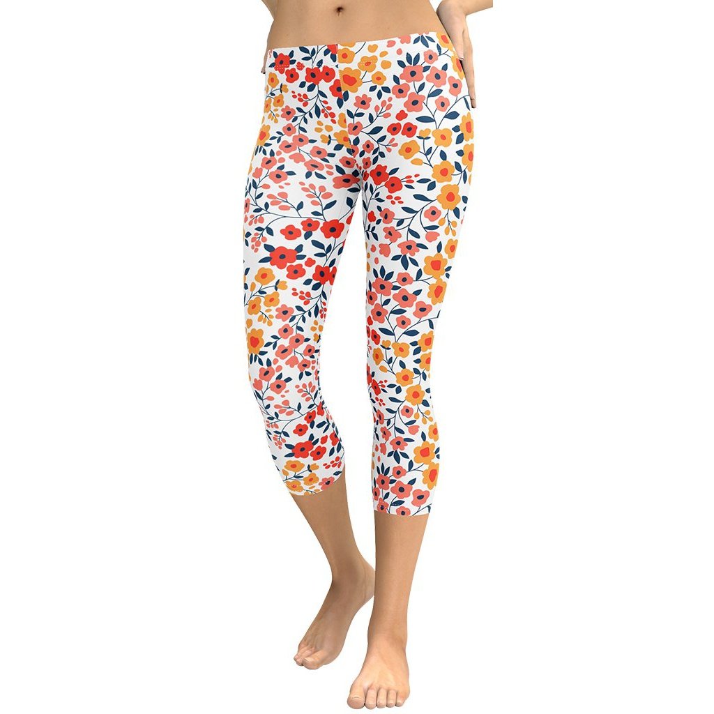 Floral Warmth Capris
