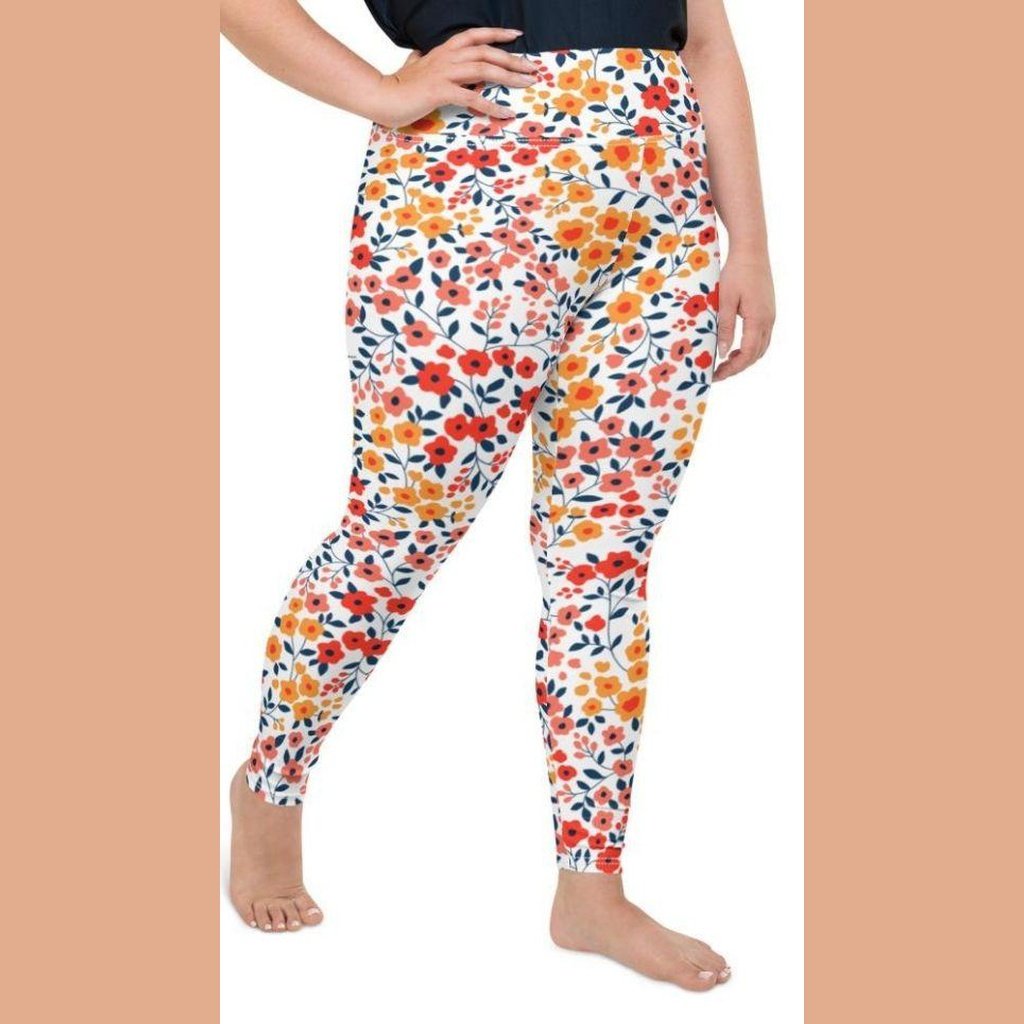 Floral Warmth Plus Size Leggings