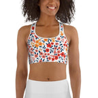 Floral Warmth Sports Bra