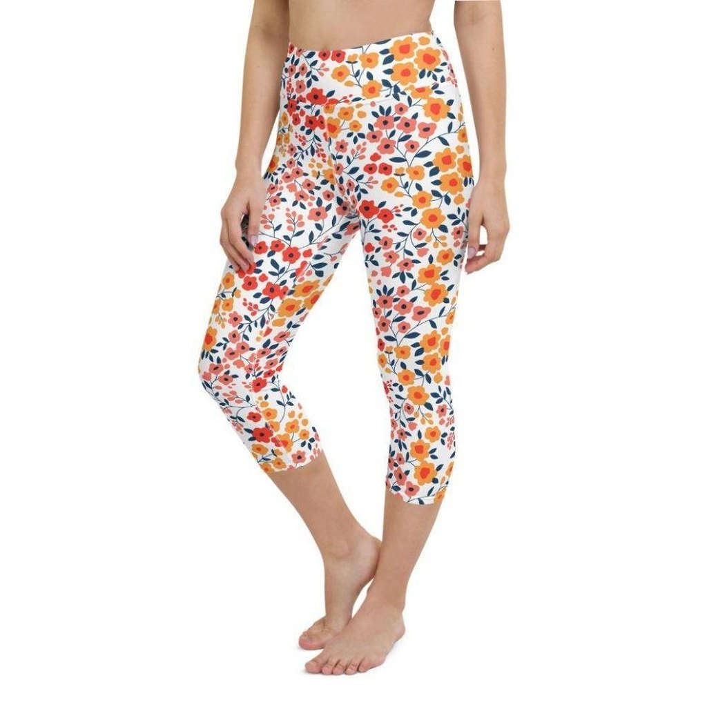 Floral Warmth Yoga Capris