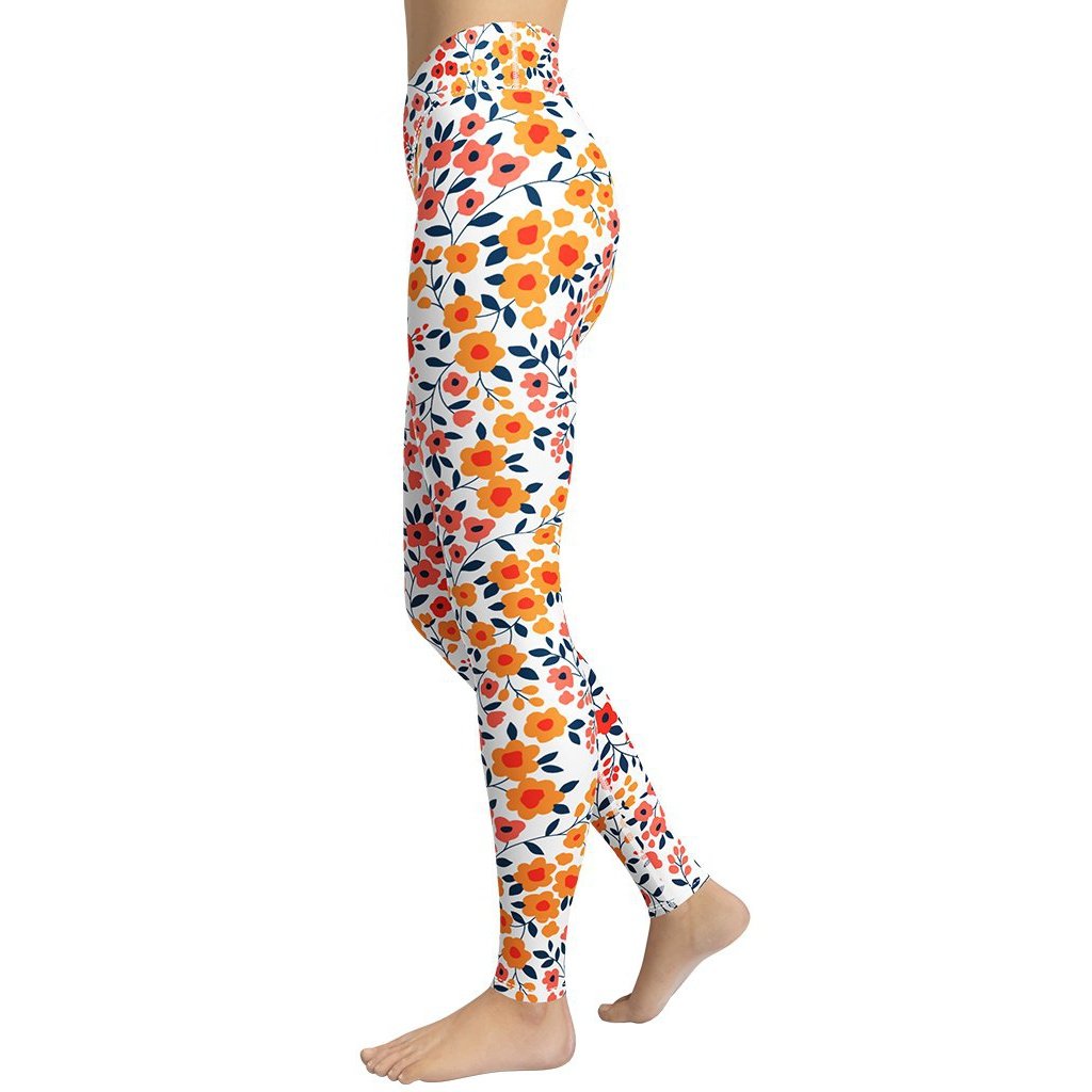 Floral Warmth Yoga Leggings