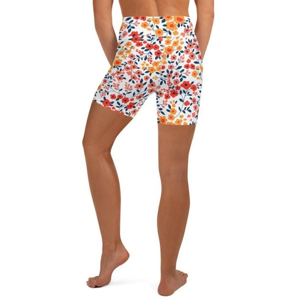 Floral Warmth Yoga Shorts
