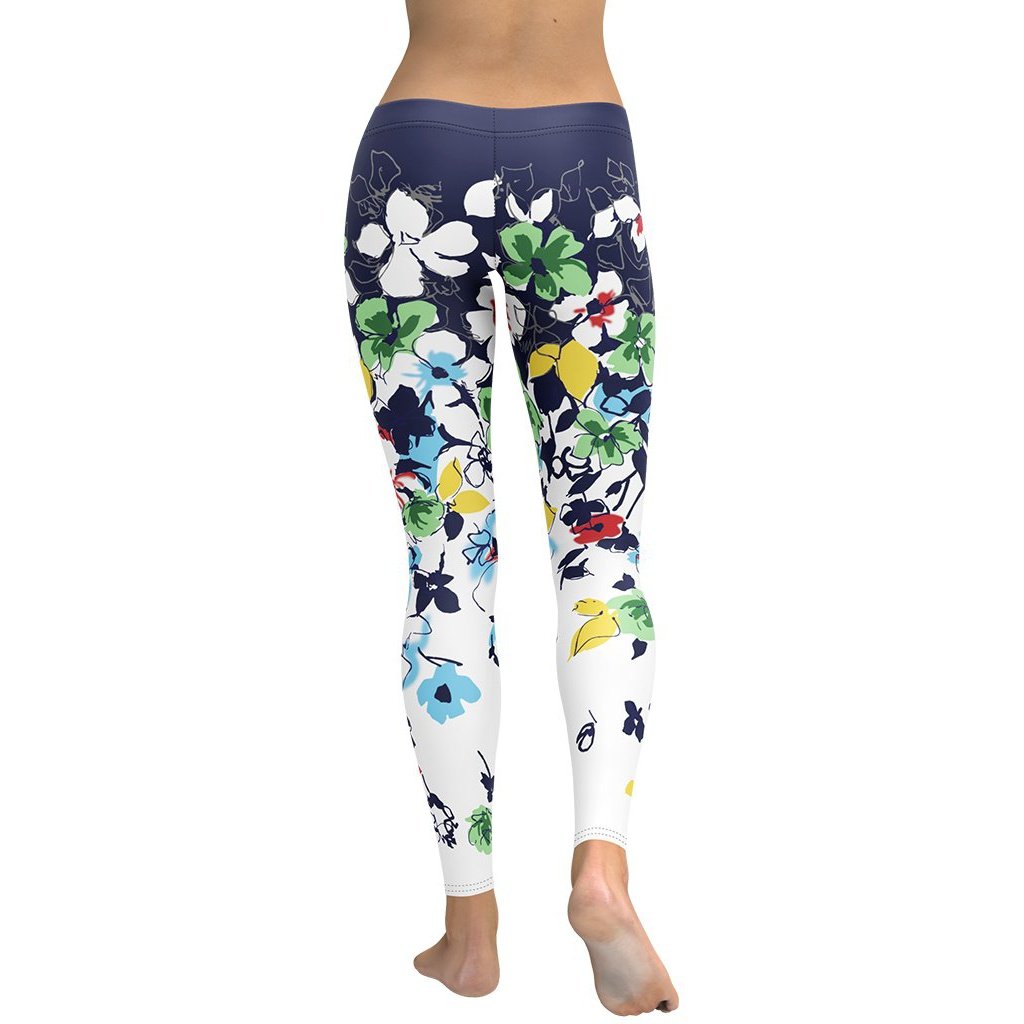 Flower Drawings Leggings