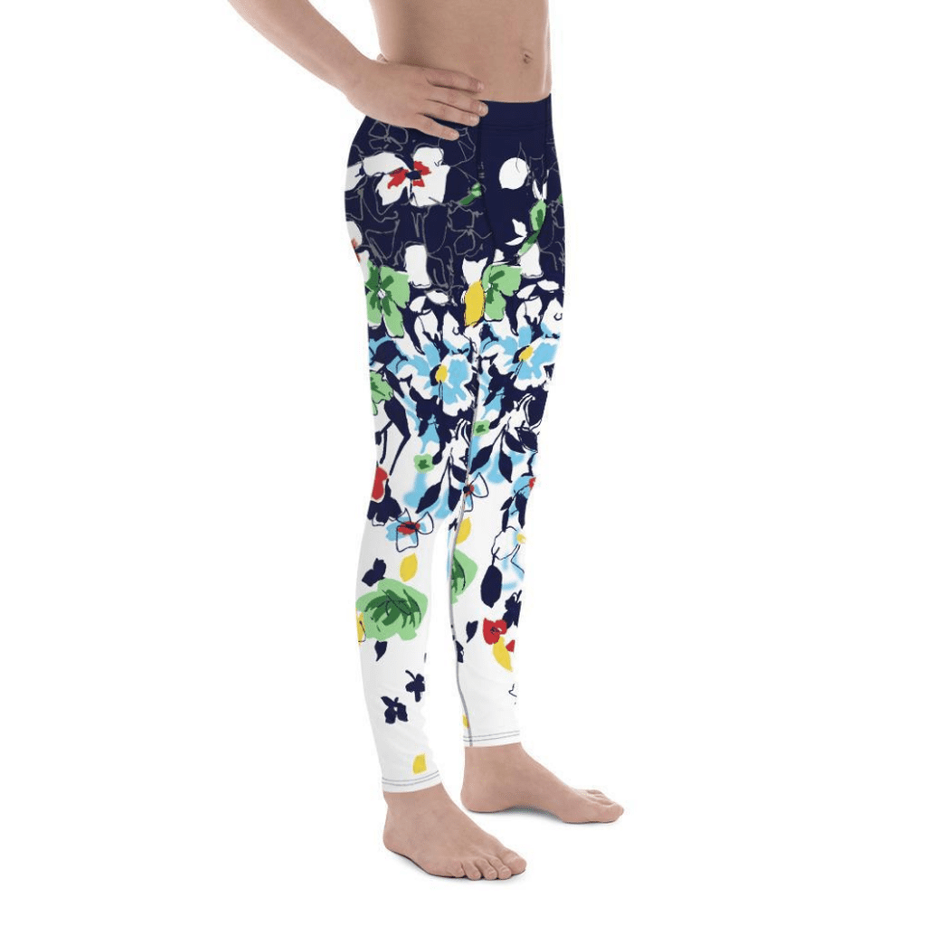 Flower Drawings Men's Leggings