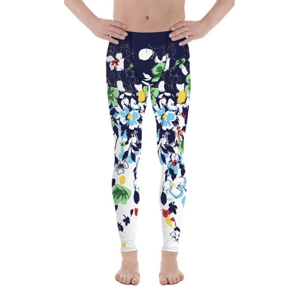 Flower Drawings Men's Leggings
