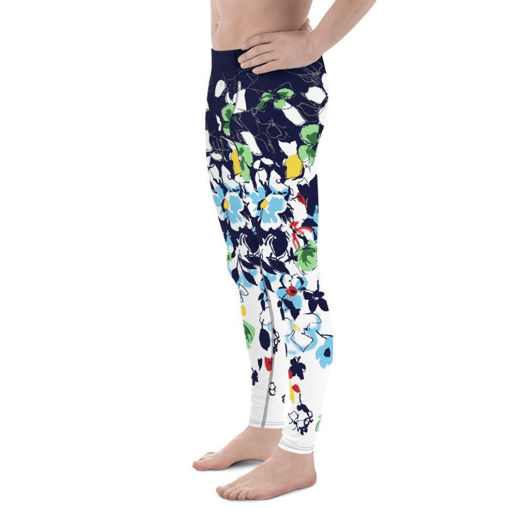 Flower Drawings Men's Leggings