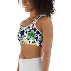 Flower Drawings Sports Bra