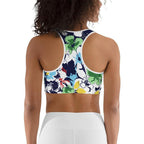 Flower Drawings Sports Bra