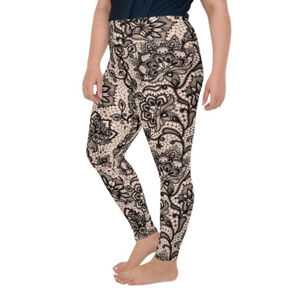 Flower Lace Plus Size Leggings