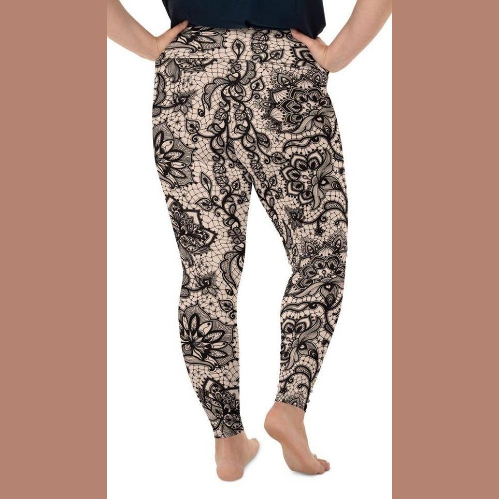 Flower Lace Plus Size Leggings