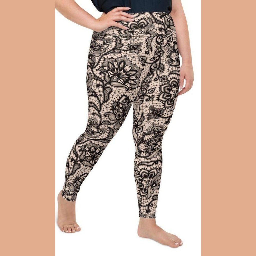 Flower Lace Plus Size Leggings