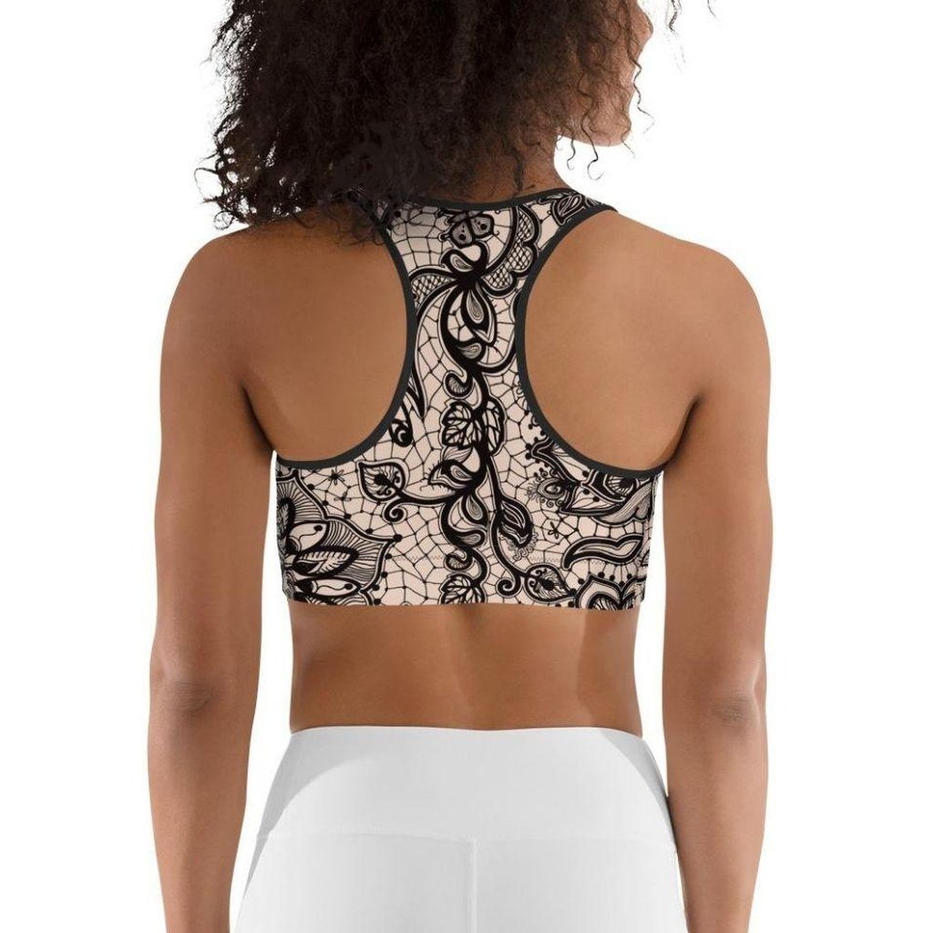 Flower Lace Sports Bra