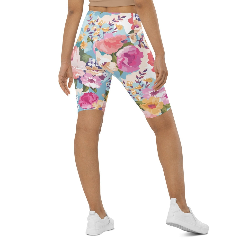 Flower Power Biker Shorts