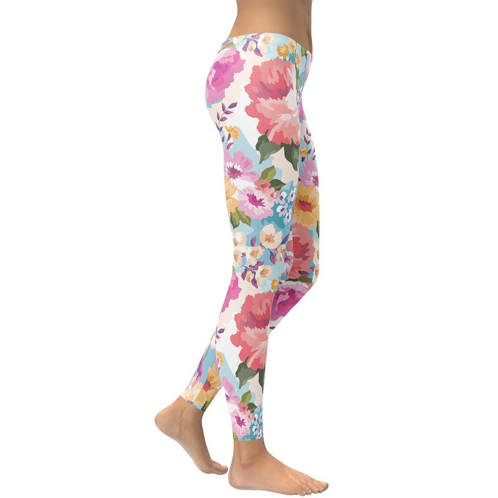 Beautiful Flower Power Pattern Leggings | FIERCEPULSE