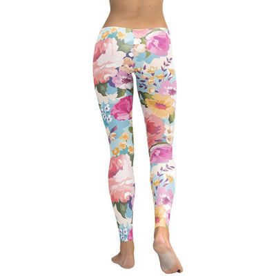 Beautiful Flower Power Pattern Leggings | FIERCEPULSE