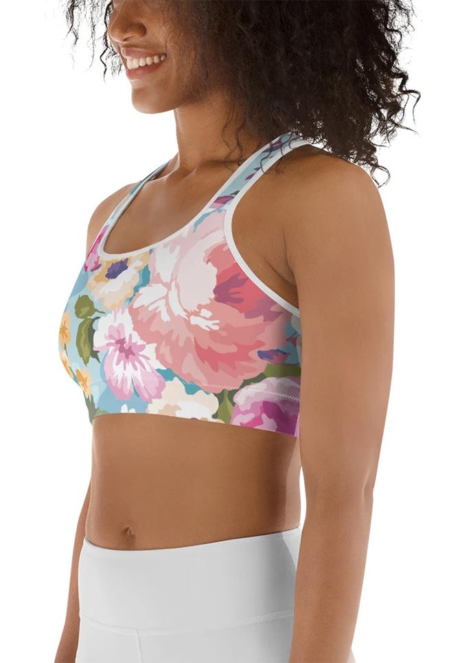 Flower Power Sports Bra