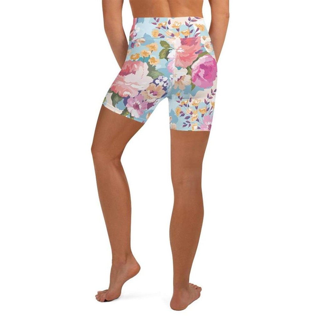 Flower Power Yoga Shorts