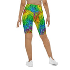 Fluffy Rainbow Biker Shorts