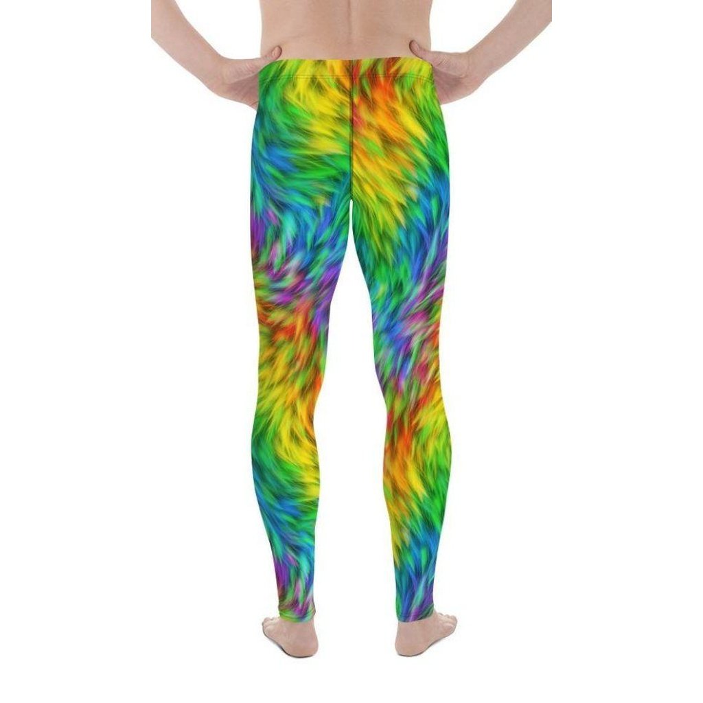 Fluffy Rainbow Men's Leggings
