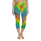 Fluffy Rainbow Yoga Capris
