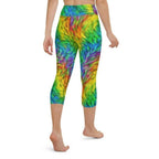 Fluffy Rainbow Yoga Capris