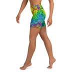Fluffy Rainbow Yoga Shorts
