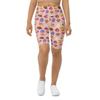 Fun Easter Eggs Pattern Biker Shorts
