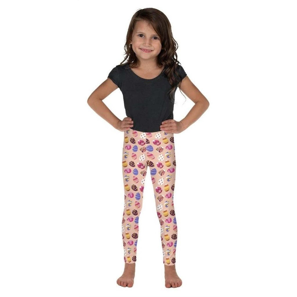 Fun Easter Eggs Pattern Kid's Leggings