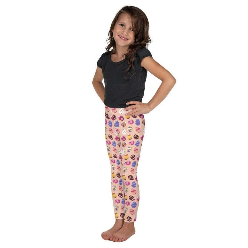 Fun Easter Eggs Pattern Kid's Leggings