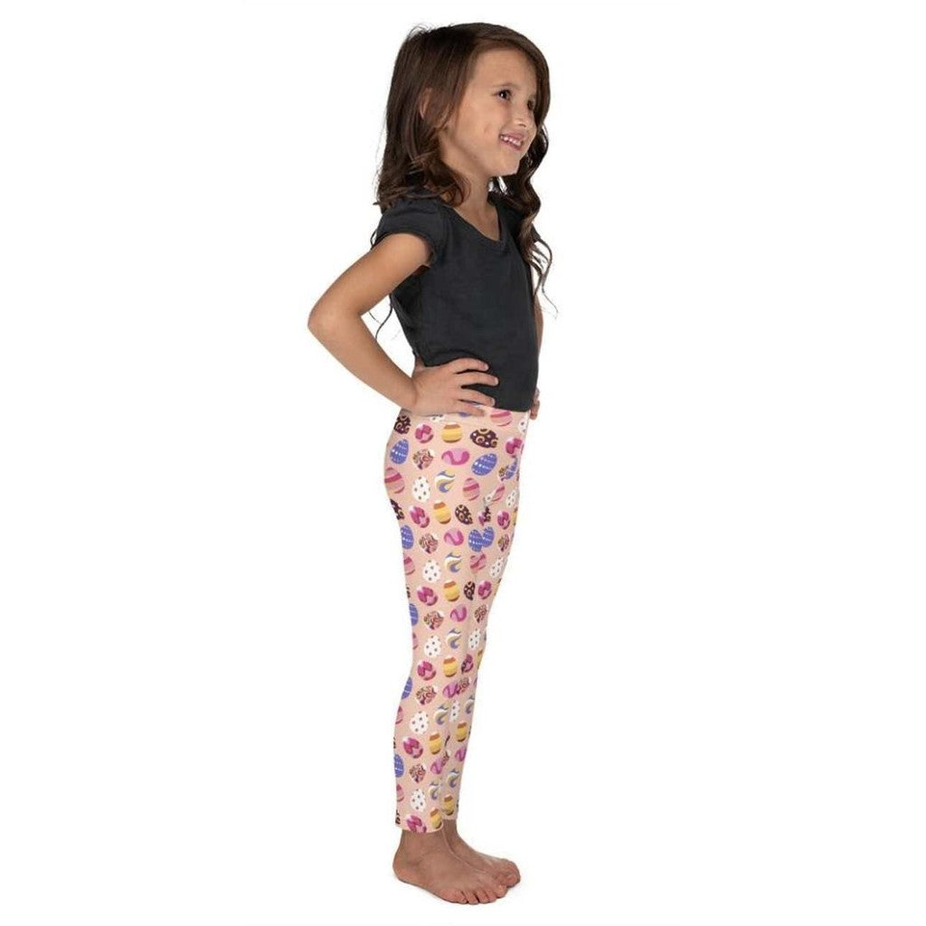 Fun Easter Eggs Pattern Kid's Leggings