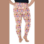 Fun Easter Eggs Pattern Plus Size Leggings