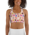 Fun Easter Eggs Pattern Sports Bra