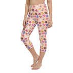 Fun Easter Eggs Pattern Yoga Capris