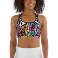 Funky Geometric Sports Bra
