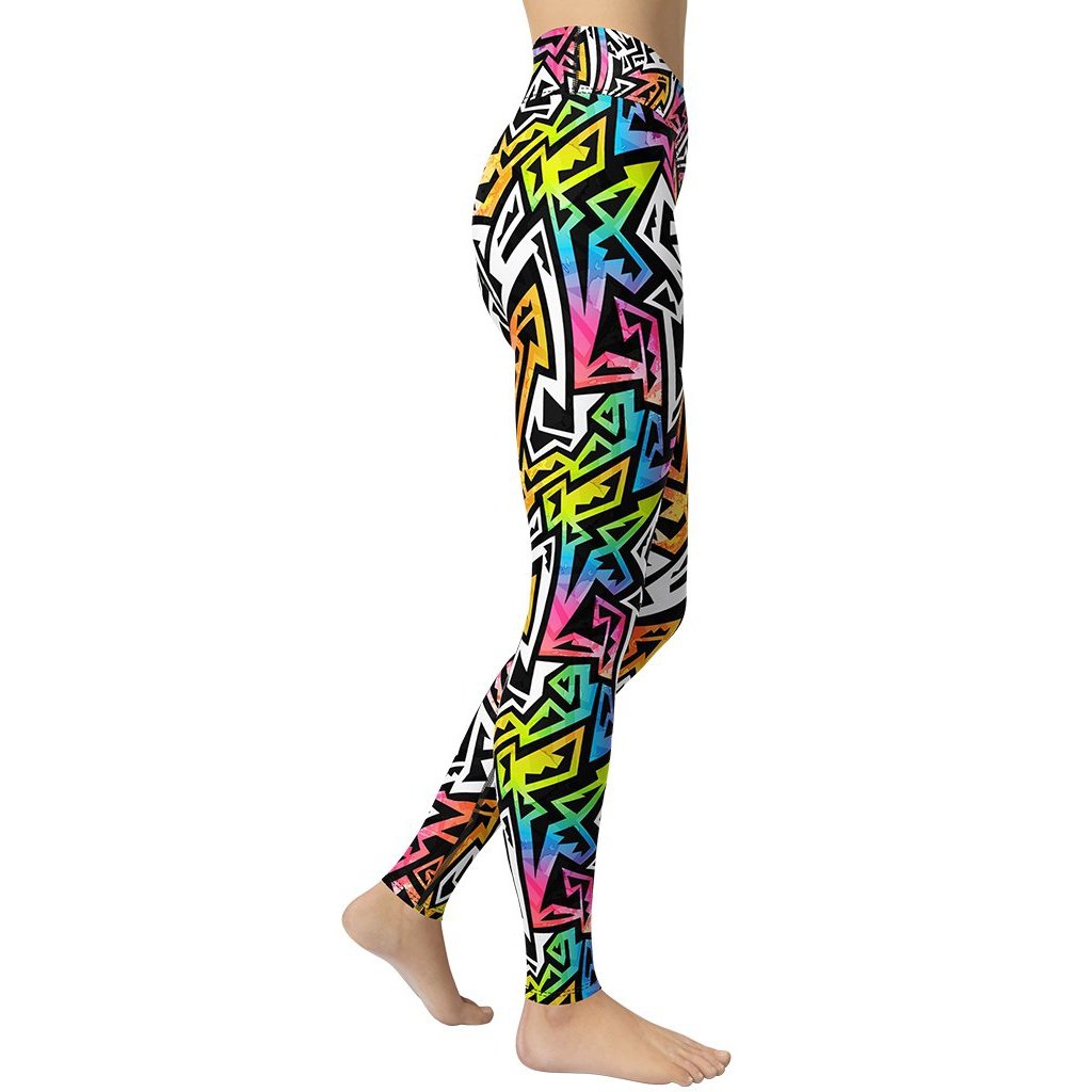 Funky Geometric Yoga Leggings