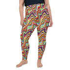 Funky Psychedelic Plus Size Leggings