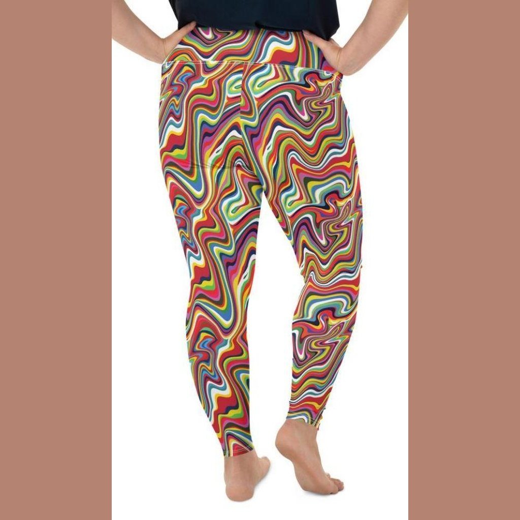 Funky Leopard Leggings | High Waisted Yoga Pants | Patterned Leggings –  bootysculpted
