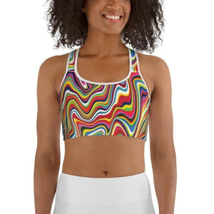 Funky Psychedelic Sports Bra