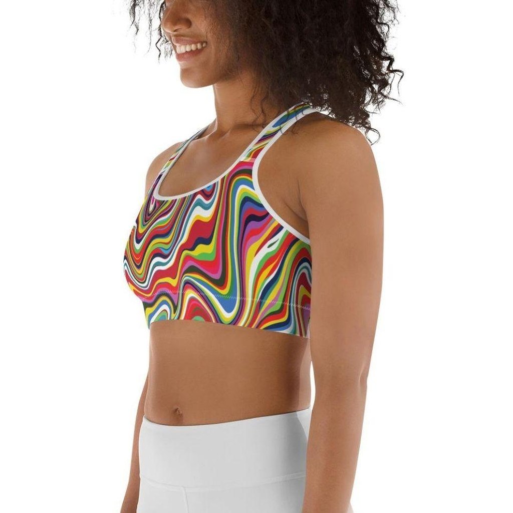 Funky Psychedelic Sports Bra