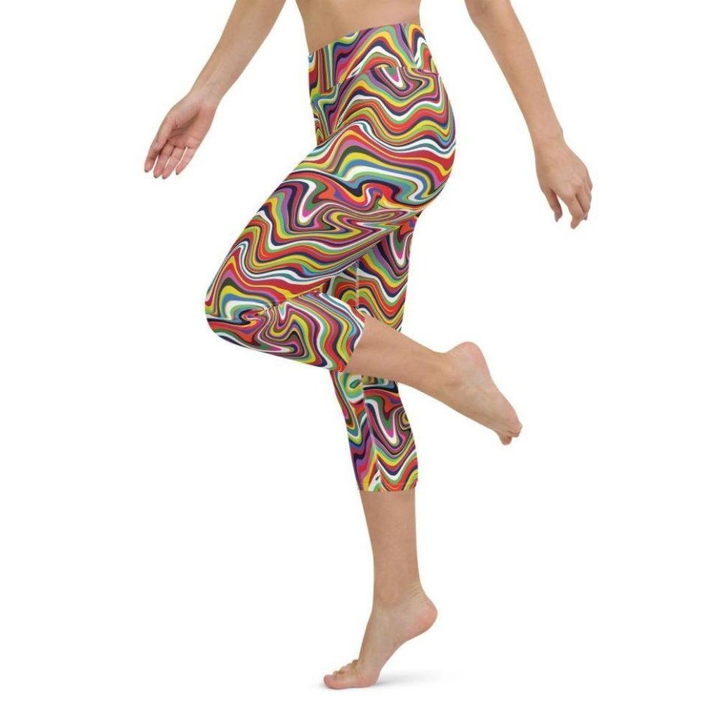 Funky Psychedelic Yoga Capris
