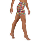 Funky Psychedelic Yoga Shorts