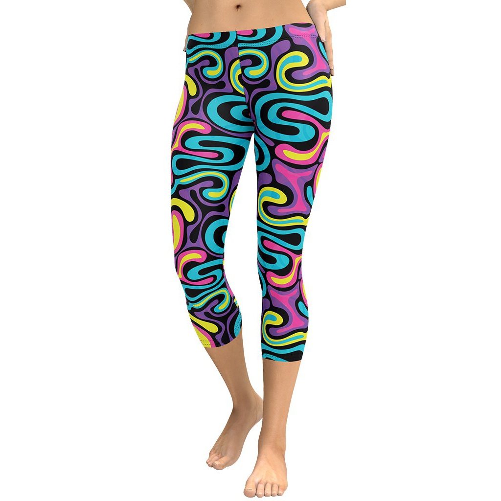 Funky Retro Print Capris